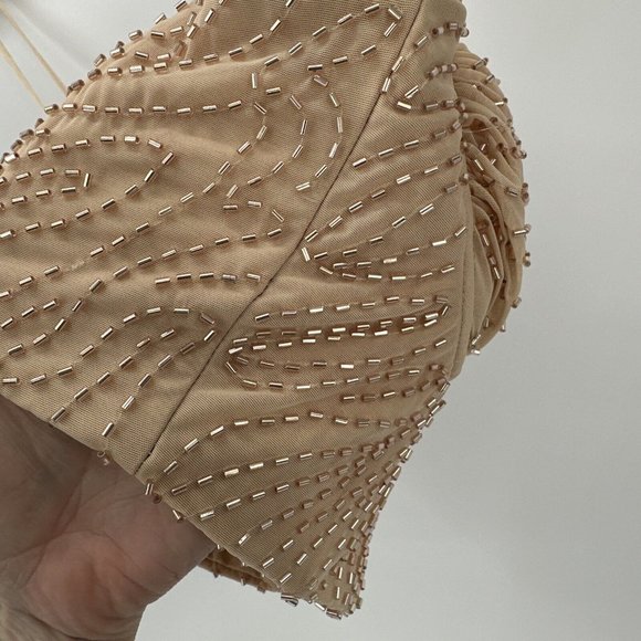 OH POLLY Beaded Crop Tank Bustier Top Size 0 - Picture 9 of 12